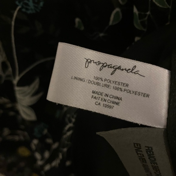 Women’s medium lined Black Floral Midi Dress - Picture 3 of 15